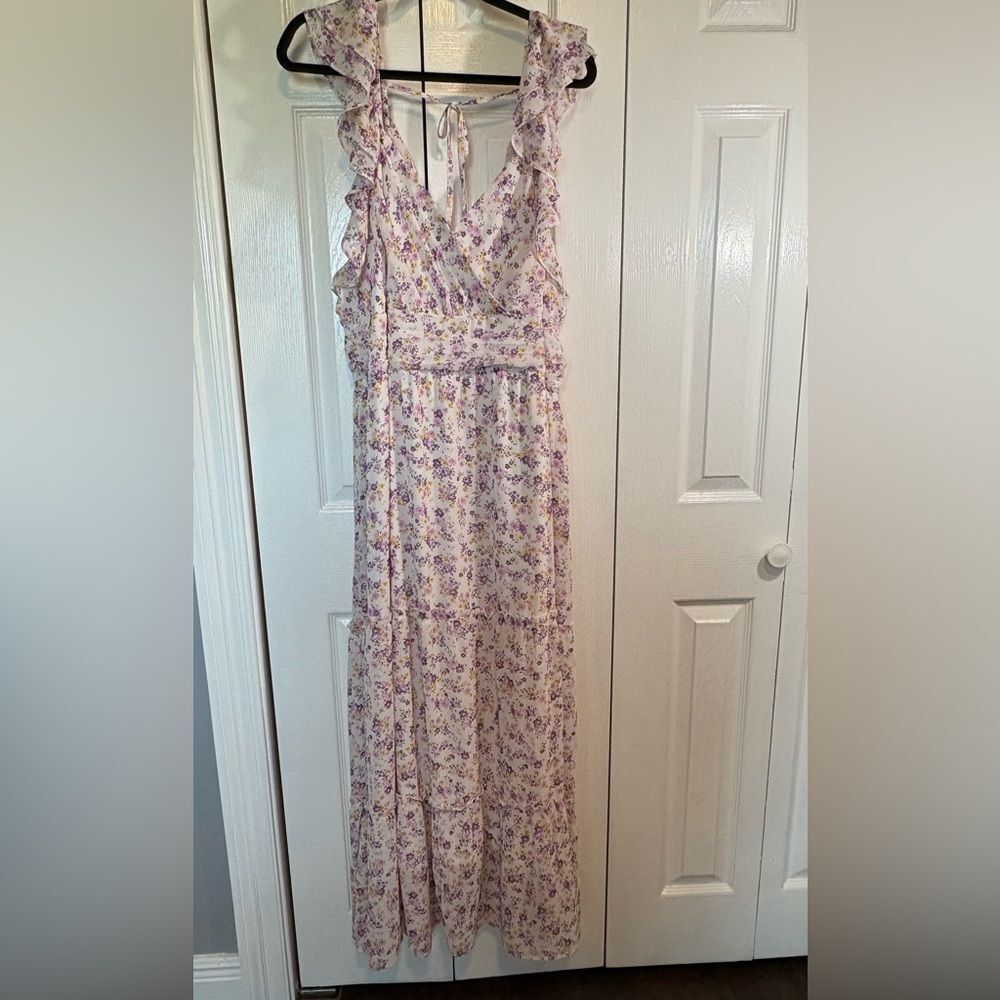 Arula Purple Floral Dress